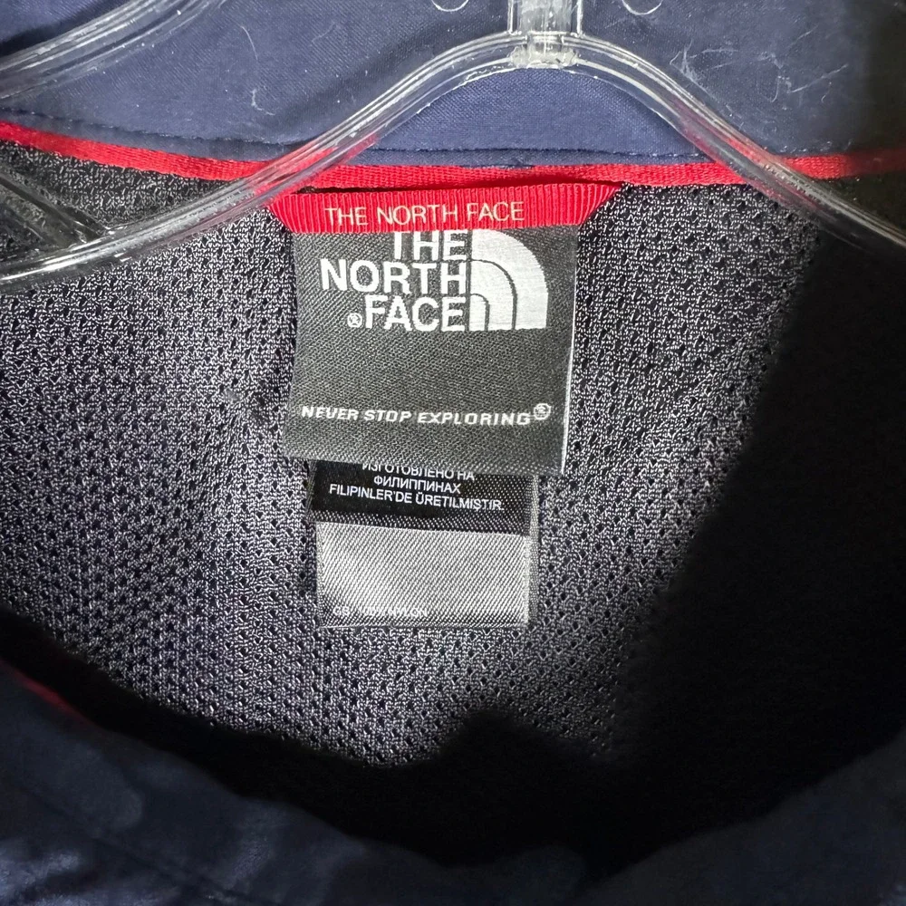 The‎ North Face Mens XXL Navy Blue Vented Long Sleeve Hiking Button Down Shirt